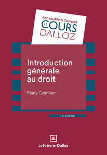 Introduction générale au droit 17ed