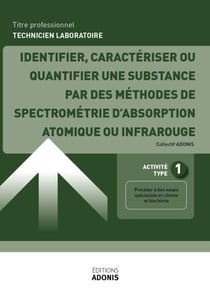 TITRE PROFESSIONNEL TECHNICIEN DE LABORATOIRE – AT1 Identifier, caractériser ou quantifier une substance par des méthodes de spectrométrie d'absorption atomique ou infrarouge - Ouvrage de cours – Titre professionnel Technicien de laboratoire