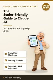 The Senior-Friendly Guide to Claude AI - A Large Print, Step-by-Step Guide to Using Claude AI for Everyday Tasks, Staying Connected, and Living Independently