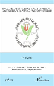 Revue africaine n° 1 / 2016 d'études politiques & stratégiques