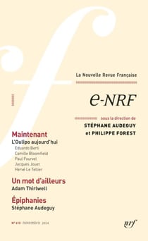 La Nouvelle Revue Française N° 610 - e-NRF (Novembre 2014)