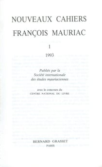 Nouveaux cahiers François Mauriac n°01