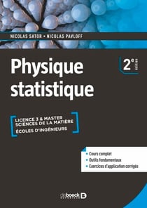 Physique statistique - Cours et exercices corrigés