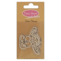 Tampon transparent fizzy moon coeur