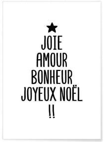 Affiche Joyeux Noël | A3 : 29,7x42cm