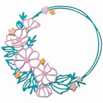 Matrices de découpe - Cercle floral - 7 dies Thinlits - Sizzix