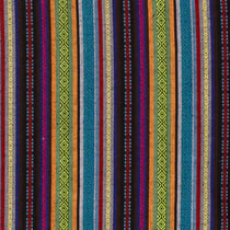 Tissu Jacquard Mexicain Rayé sur fond Vert