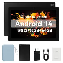 Tablette tactile KOTSREN Android 14 - 64 Go - Noir - 10.1 pouces