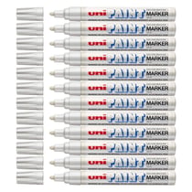 12 marqueurs huile créatif Uni Ball Paint Marker PX-20 pointe moyenne blanc