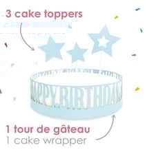 Déco gâteau happy birthday