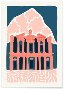 Affiche Jordanie Pétra | A3 : 29,7x42cm