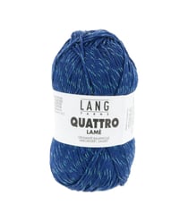 Fil à tricoter de coton QUATTRO LAME - Lang Yarns 35 Bleu