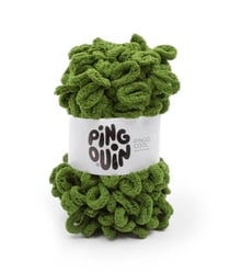 Fil fantaisie à tricoter PINGO COOL - 100GR - Pingouin Kaki Vert