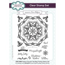 Tampons transparents Noël - Clear stamps pour mandala - Creative Expressions