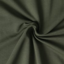 Tissu Sweat léger Soline sur fond Vert kaki - Au mètre