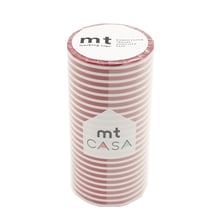 MT CASA LIGNES 10cm framboise - border strawberry - 10 m x 100mm