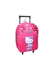Sac à dos à roulettes Mybagstory - Rose - Hello kitty - 1 compartiment