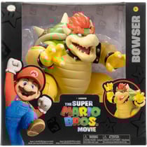 Coffret super mario bros movie : bowser 18 cm effet cracheur de feu - figurine articulée nintendo - jakks