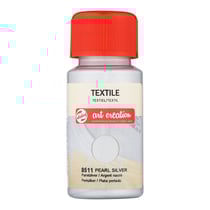 Peinture pour textile - argent nacré - Talens Art Creation - 50ml
