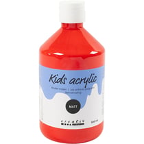 Peinture Acrylique Mate, rouge, 500 ml/ 1 flacon