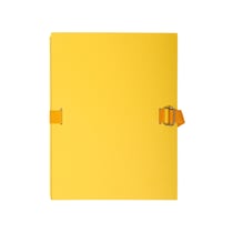 Chemise dos extensible papier - 24x32cm - Jaune - x 10 - Exacompta
