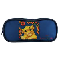 Trousse scolaire 2 compartiments Disney Le Roi Lion Simba Bleue - BAGTROTTER