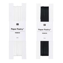 2 rubans de satin 3 m - N&B