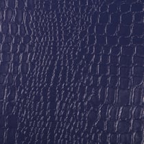 Tissu Simili cuir Croco Bleu marine