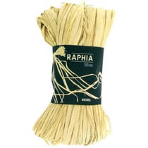 MégaCréa DIY - Raphia végétal Couleur naturelle en bobine 50 g