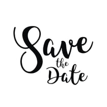 Tampon "Save the Date", 6x7cm
