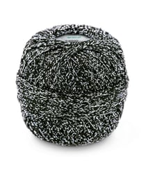 Fil à tricoter brillant GLITTER - Grundl 8213 Noir