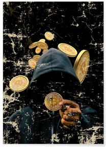 Affiche Motivation Cryptomonnaie | A3 : 29,7x42cm