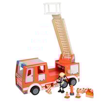 Camion de pompiers rouge