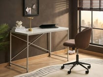 Bureau MDF Blanc ANDASTE - Beliani