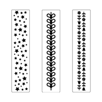 Set de 3 classeurs d'embossage "étoiles" ARTEMIO