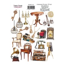 Planche de stickers couleur embelissement Fabrika Decoru FAMILY HERITAGE 154