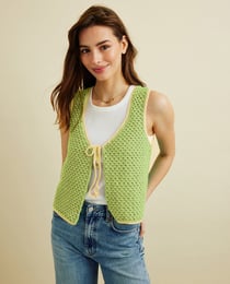 Kit Crochet Top Kelce VERT ACIDE 34/36