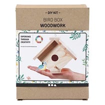 Nichoir DIY en bois à monter et décorer 13 x 14,5 x 16 cm