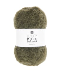 Pelote exceptionnelle LUXURY PURE BABY ALPACA - Rico Design - Le fil 100 % alpaga bébé pour un tricot haut de gamme 07 Kaki