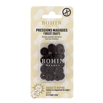 Pressions magiques - Boutons pression sans pince ø 13 mm - Marron