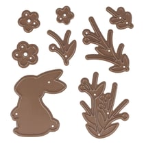 Matrice de découpe lapin et végétaux