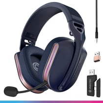 Casque Gaming sans Fil PS5/PS4/Switch/PC - Oniverse - 2,4 GHz, Bluetooth, batterie 33h Polaris Bleu