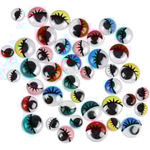 Yeux loucheurs, Non autocollants, d 8-12 mm, 300 ass./ 1 Pq.