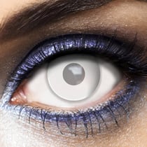 Lentilles fantaisie journalières - opaque blanc