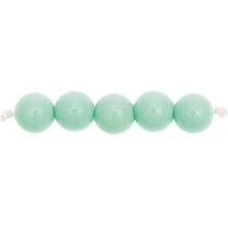 24 Perles rondes 10 mm - menthe