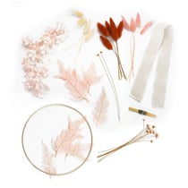 Kit couronne fleurs séchées Diamètre 18 cm