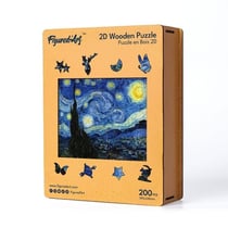 Puzzle 2D en Bois Adulte - La Nuit étoilée de Van Gogh