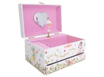 Boîte à Musique avec Ballerine - Mécanisme à Remonter, Miroir et Rangement Bijoux - 1001Jouets