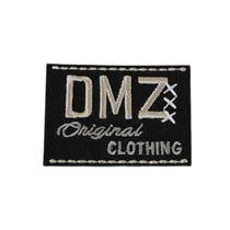Lot de 3 écussons thermocollants DMZ marron 5cm x3,5cm