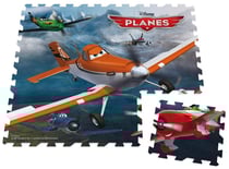 9 dalles en mousse disney planes - tapis de sol puzzle - jumbo